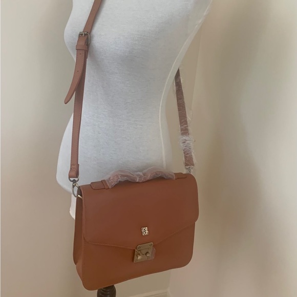Handbags - NWOT Womens Juniors Almond Luggage Handbag Crossbody Medium Purse Shoulder Bag